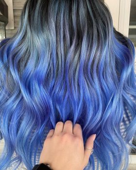 Blue/Periwinkle Hair Color by Alex at Innovations Salon